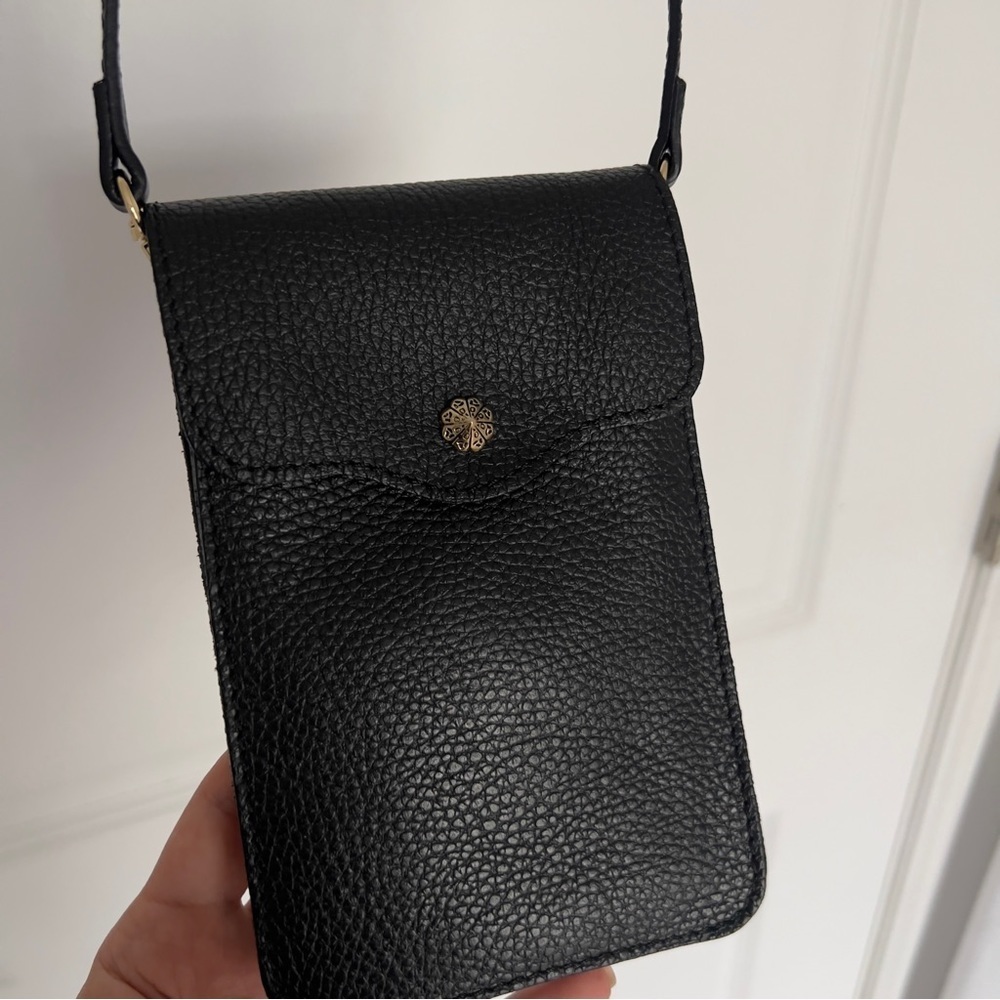 Genuine leather cross body bag